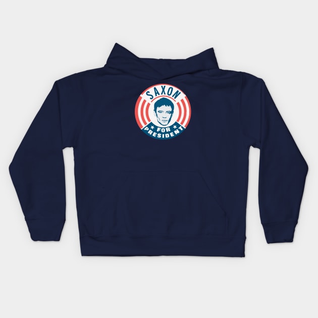 Saxon for President Kids Hoodie by toruandmidori